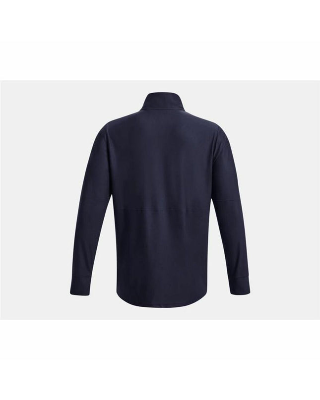 Under Armour adult blue training sweatshirt for sports and outdoor activities, ideal for soccer and fitness.