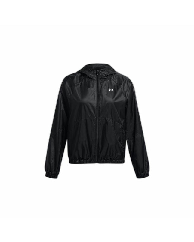Under Armour Windcheater Jas in zwart, lightweight sport and outdoor jacket suitable for camping and hiking activities.