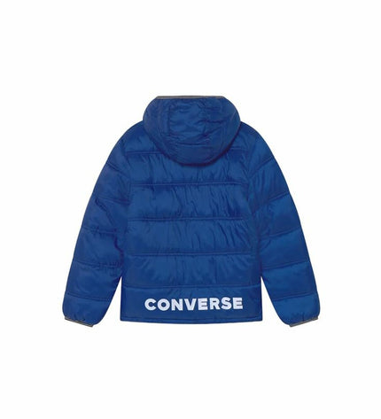 Children's blue Converse Sportjack, outdoor sportwear for kids, lightweight jacket suitable for active outdoor play.