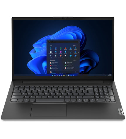 Lenovo V15 laptop with 15.6-inch display, 8GB RAM, 256GB SSD, Intel Core I3, QWERTY Spanish keyboard, product code 0197528240329