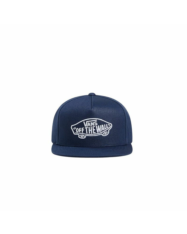 Vans Kinderpet Classic Blue Snapback hat, outdoor sport and camping accessory, adjustable one size fits all, with Vans logo.