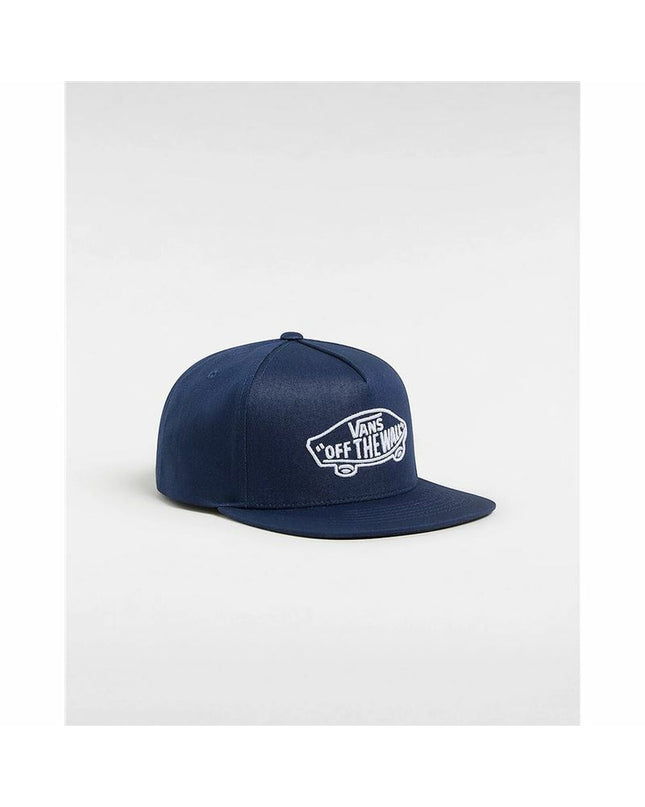 Vans Kinderpet classic snapback cap in blue, suitable for outdoor activities like camping and hiking, one size fits most.