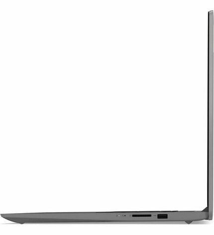 Lenovo Ideapad 3 17IAU7 laptop with 17.3-inch display, 12GB RAM, and 512GB SSD, shown from a front angle.