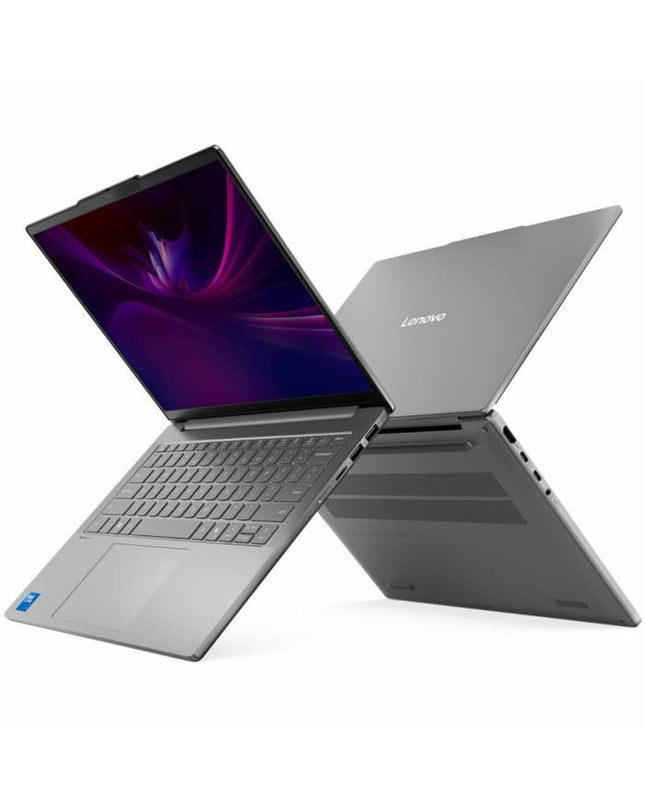 Lenovo 14-inch laptop with Intel Core i5 processor, 16GB RAM, and 1TB SSD, open on a desk showing the keyboard and screen