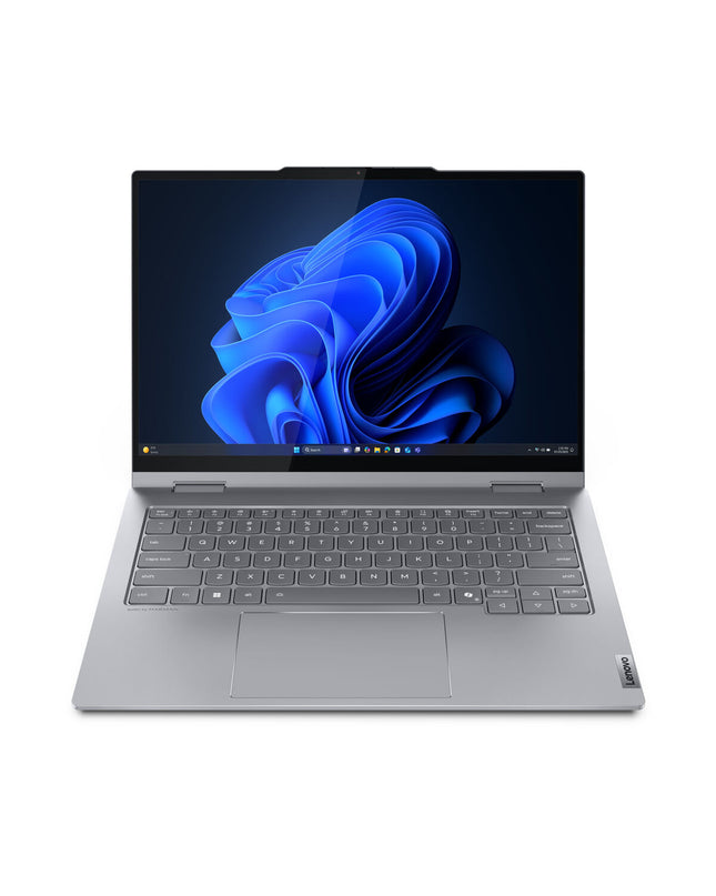 Lenovo ThinkBook 14 2-in-1 G5 IAU laptop with 14-inch display, 32 GB RAM, 512 GB SSD, QWERTY keyboard in Spanish.