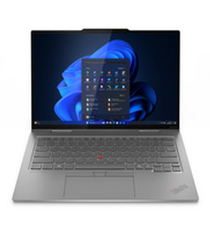 Lenovo 14-inch laptop with Intel Core Ultra 7 processor, 32GB RAM, 1TB SSD, QWERTY Spanish keyboard, sleek design.
