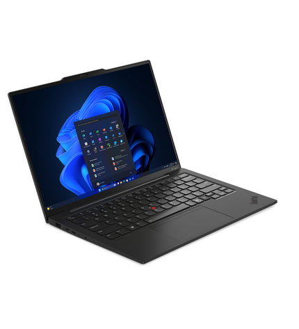 Lenovo 14-inch ultra-thin laptop with Intel Core i7, 32GB RAM, 1TB SSD, Qwerty Spanish keyboard, sleek design.