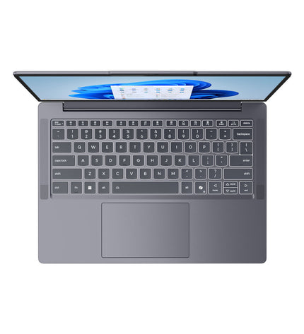 Lenovo IdeaPad Slim 3 laptop with 14-inch screen, Intel Core i7, 24GB RAM, and 512GB SSD, shown from a front angle.