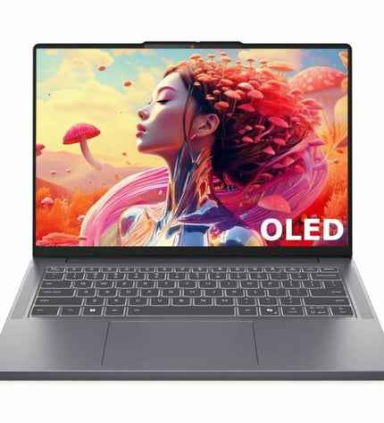 Lenovo laptop with calculator application open, showing a sleek design and keyboard view, ready for productivity and calculations.