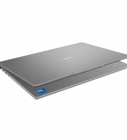 Lenovo laptop with calculator function, sleek design, and keyboard view, showcasing the Lenovo brand and modern computing features.