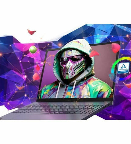 Lenovo 15.3-inch laptop with 16GB RAM and 512GB SSD, open showing keyboard and screen for computing tasks