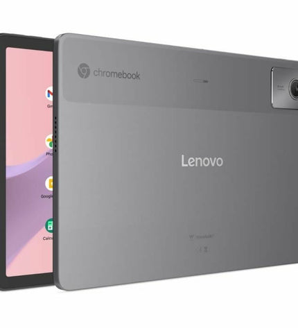 Lenovo 10.95-inch laptop with Kompanio 838 processor, 8GB RAM, and 128GB SSD, shown from a side angle.