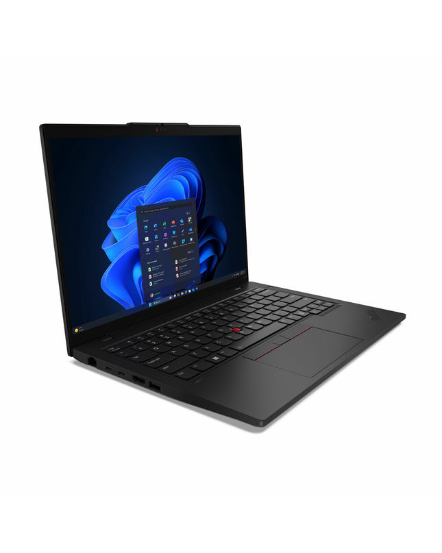 Lenovo 21S6002LSP laptop displaying calculator application on screen, sleek design with keyboard and screen visible.