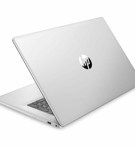 HP 17-CN3013NF laptop with 17.3-inch display, Intel Core i3 N305, 8GB RAM, 512GB SSD, shown with keyboard and screen