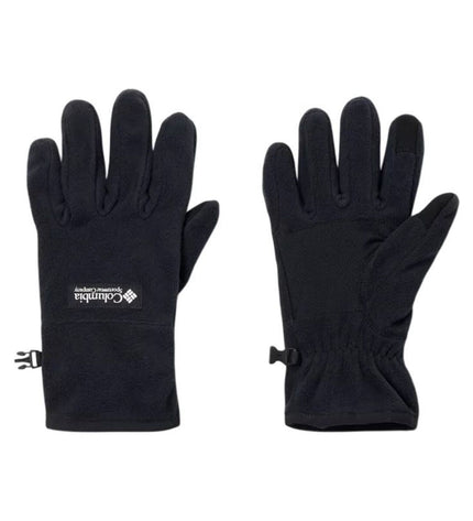 Columbia Sequoia Grove™ black outdoor gloves for camping and hiking, featuring durable material and a comfortable fit.