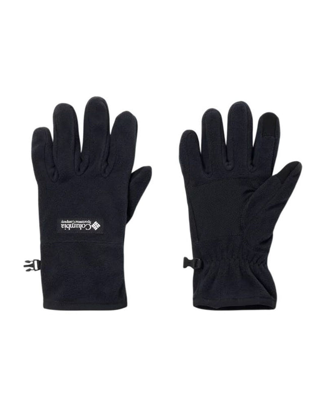Columbia Sequoia Grove™ black outdoor gloves for camping and hiking, featuring durable material and a comfortable fit.