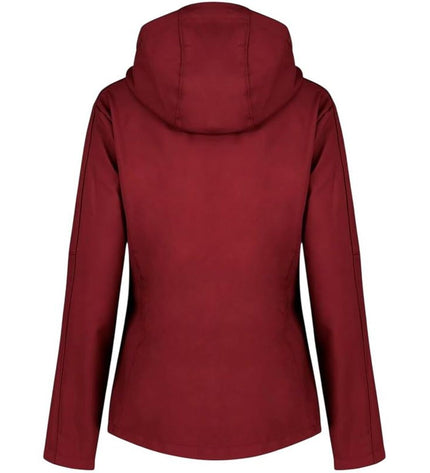 Columbia Cascade Ridge II sportjack voor dames, rood, outdoor sportkleding met waterafstotende stof en verstelbare capuchon.
