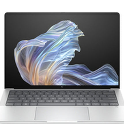 HP B68Z9ET 14-inch laptop with sleek design and keyboard, showcasing the portable computing device from HP.