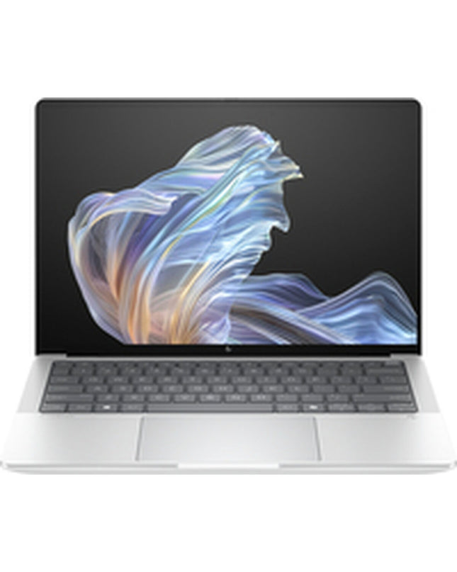 HP B68Z9ET 14-inch laptop with sleek design and keyboard, showcasing the portable computing device from HP.