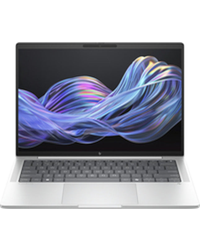 HP B69A1ET 14-inch laptop with Intel Core Ultra 7 processor, 32GB RAM, and 1TB SSD, shown from the side view.