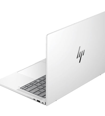 HP B69A1ET#ABE 14-inch laptop with Intel Core Ultra 7, 32GB RAM, and 1TB SSD, shown with keyboard and screen.