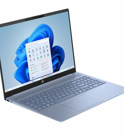 HP OmniBook 5 AI 16 laptop with 16-inch display, Intel Core Ultra 7, 32GB RAM, and 1TB SSD visible in the image.