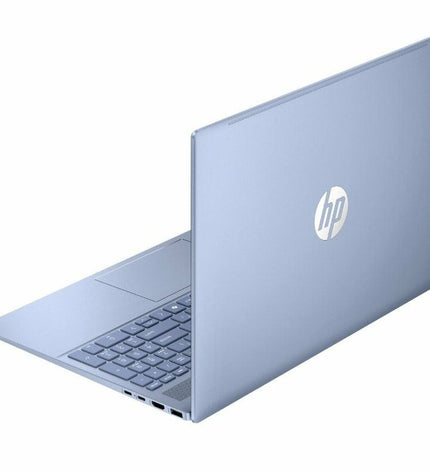 HP OmniBook 5 AI 16-inch laptop with Intel Core Ultra 7, 32GB RAM, and 1TB SSD, featuring a sleek modern design.