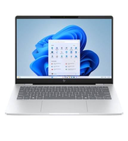 HP OmniBook 7 14-inch laptop with Intel Core Ultra, 32GB RAM, 1TB SSD, QWERTY Spanish keyboard, sleek and modern design.