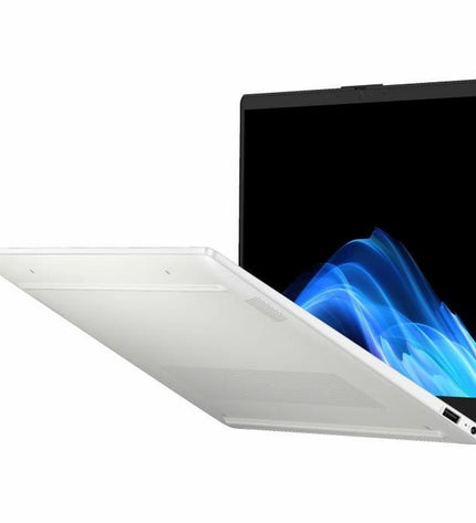 HP laptop with calculator function, sleek design, and keyboard visible, ideal for computing and productivity tasks.