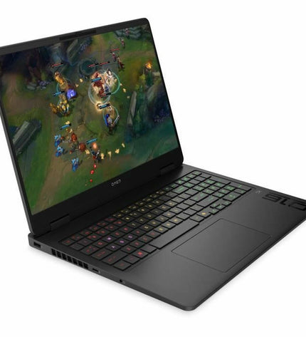 HP laptop with calculator software open, showing a sleek design and keyboard, ideal for business and personal use.