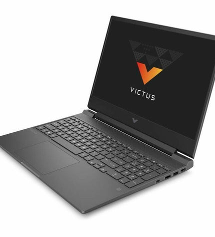 HP laptop for calculating tasks, sleek design with keyboard and screen visible, suitable for productivity and office use.