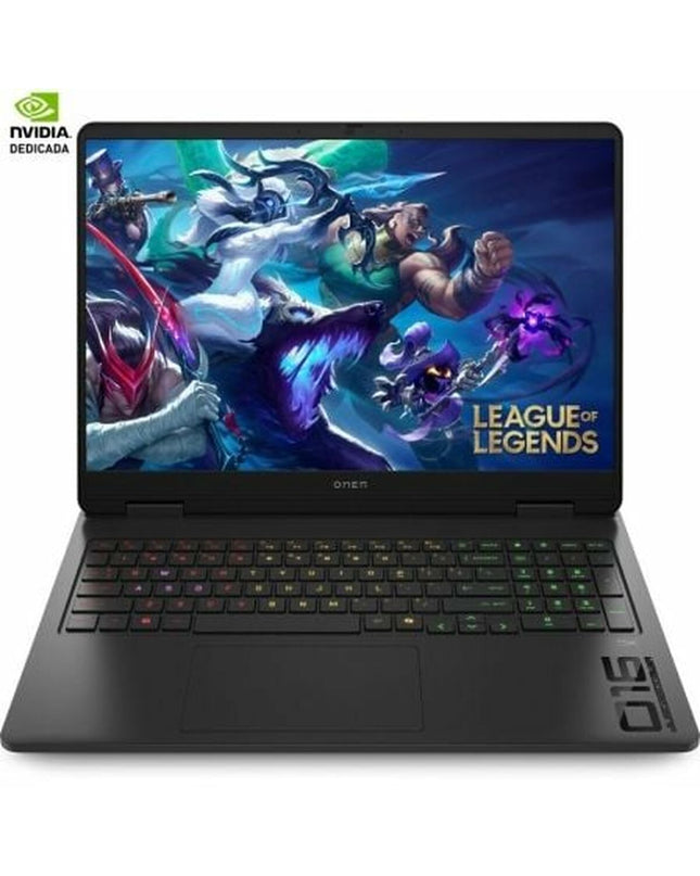 HP BP4R6EA 16-inch laptop with 32GB RAM and 1TB SSD, showing the sleek design and keyboard in a well-lit setting.