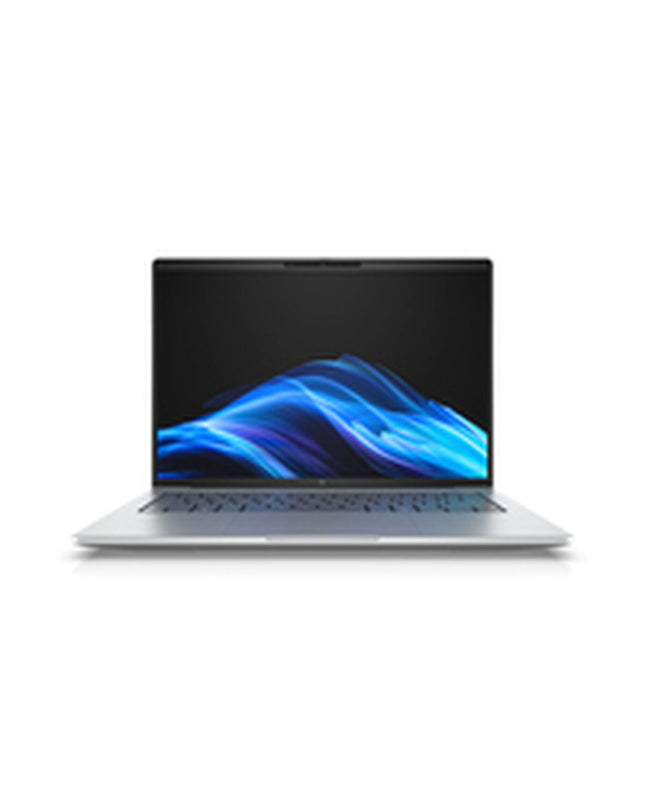 HP AD2Z0ET#ABE 14-inch laptop with Intel Core Ultra 5 processor, 16GB RAM, and 512GB SSD in a sleek design.