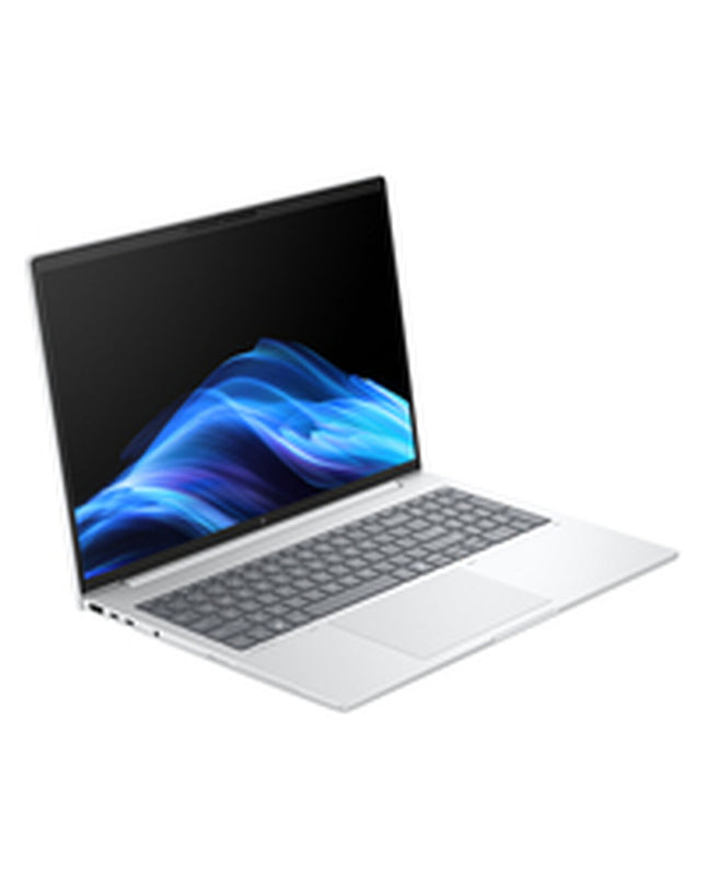 HP AD2Z4ET#ABE 16-inch laptop with Intel Core Ultra 5, 32GB RAM, and 512GB SSD, showing the sleek design and screen.