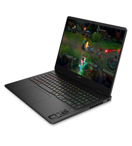 HP OMEN Gaming Laptop 16 with 16-inch display, Intel Core Ultra 7, 32GB RAM, GeForce RTX 5060 graphics in sleek design