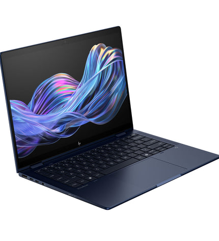 HP 14-inch Ultra 7 laptop with 32GB RAM and 512GB SSD, featuring a sleek design and Intel Core Ultra 7 processor.