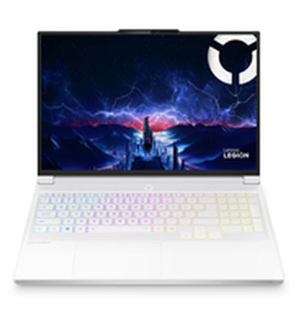 Lenovo Legion 7 16" gaming laptop with Intel Core i9, 32GB RAM, 1TB SSD, GeForce RTX 5060, QWERTY Spanish keyboard.
