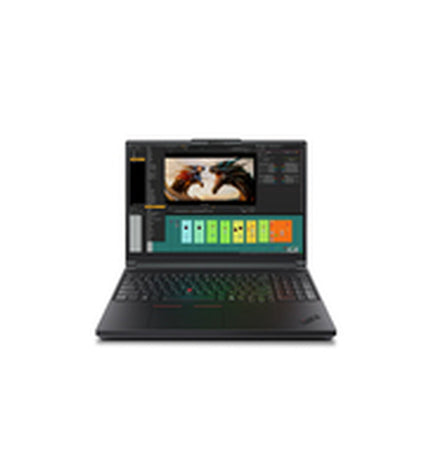 Lenovo 21RQ0005SP 16-inch laptop with 32GB RAM, 1TB SSD, QWERTY Spanish keyboard, sleek design and display.