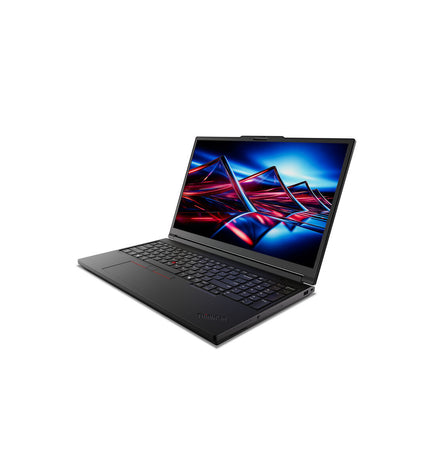 Lenovo 16-inch laptop with 32GB RAM, 1TB SSD, QWERTY keyboard, Spanish layout, suitable for computing tasks.