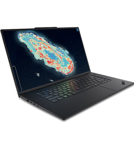Lenovo 16-inch laptop with Intel Core Ultra 7, 32GB RAM, 1TB SSD, QWERTY Spanish keyboard, sleek and modern design