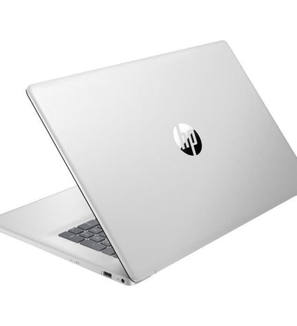 HP laptop with calculator function, sleek design, and keyboard visible, suitable for computing and productivity tasks.