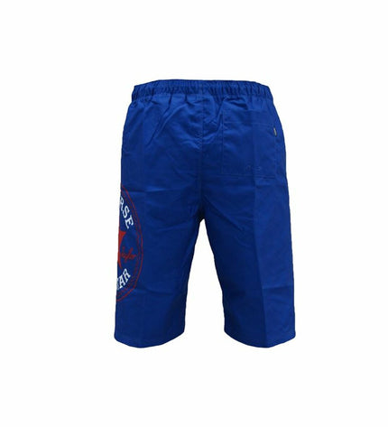 Converse men's blue wrap-around swim trunks for water sports, featuring sporty design and comfortable fit.