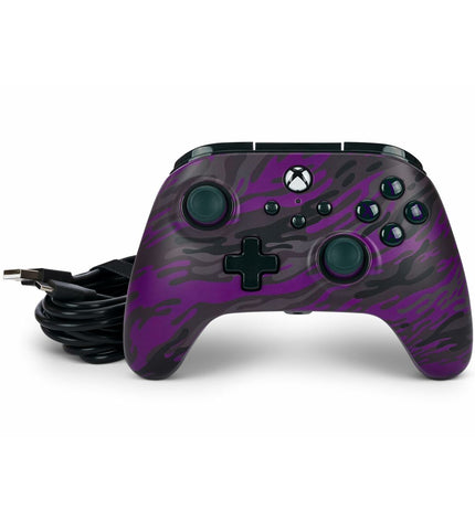 Powera gaming remote control for plug & play gaming consoles, featuring ergonomic design and easy connectivity.