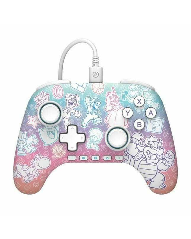 Portable Powera handheld gaming console for kids, featuring colorful controls and a compact design for on-the-go play.