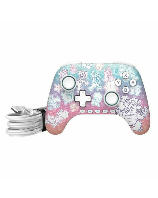 Powera portable game console, electronic toy and gaming device with colorful buttons and screen, designed for handheld gaming.