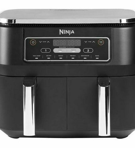 Ninja AF300 black air fryer with 7.6L capacity, compact electric kitchen appliance for healthy frying and cooking.