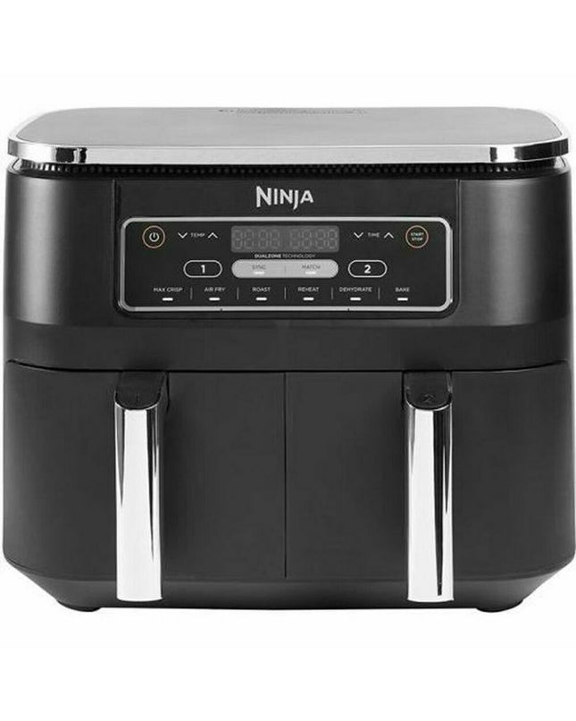 Ninja AF300 black air fryer with 7.6L capacity, compact electric kitchen appliance for healthy frying and cooking.