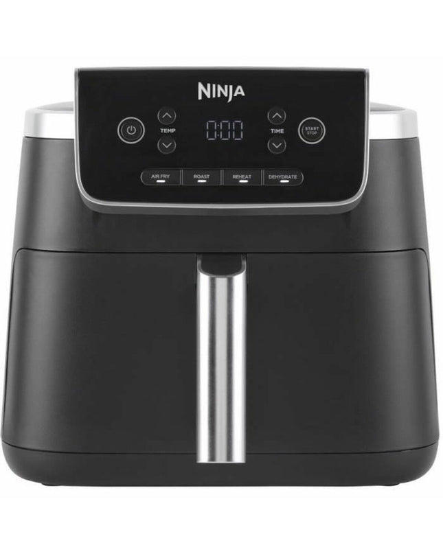 Ninja 2000W deep fryer in black with digital controls and basket, compact electric kitchen appliance for frying.