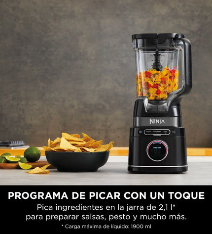 Ninja TB401EU black 1200W mixer for home cooking, small electric appliance with a sleek design and powerful motor.