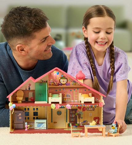 Bluey Playset featuring colorful character figures and accessories from the Bluey dolls and action figures collection.
